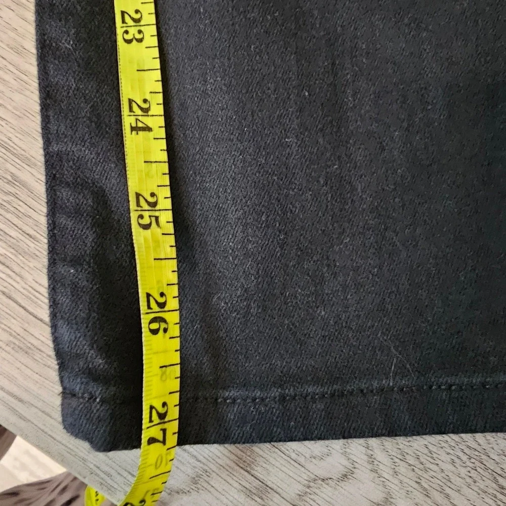 Chicos Black Straight Leg Jeans Womens Stretch‎ Denim Pants 5-Pocket Classic